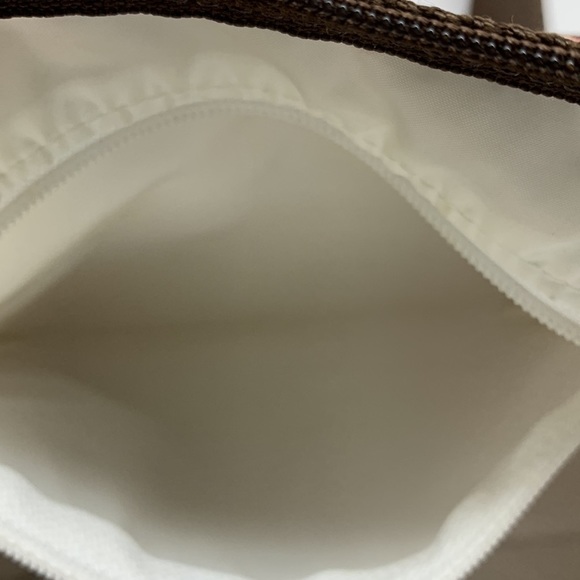 Le Sport Sac Crossbody or Shoulder Bag Brown and Pink Paisley Print - Picture 10 of 11